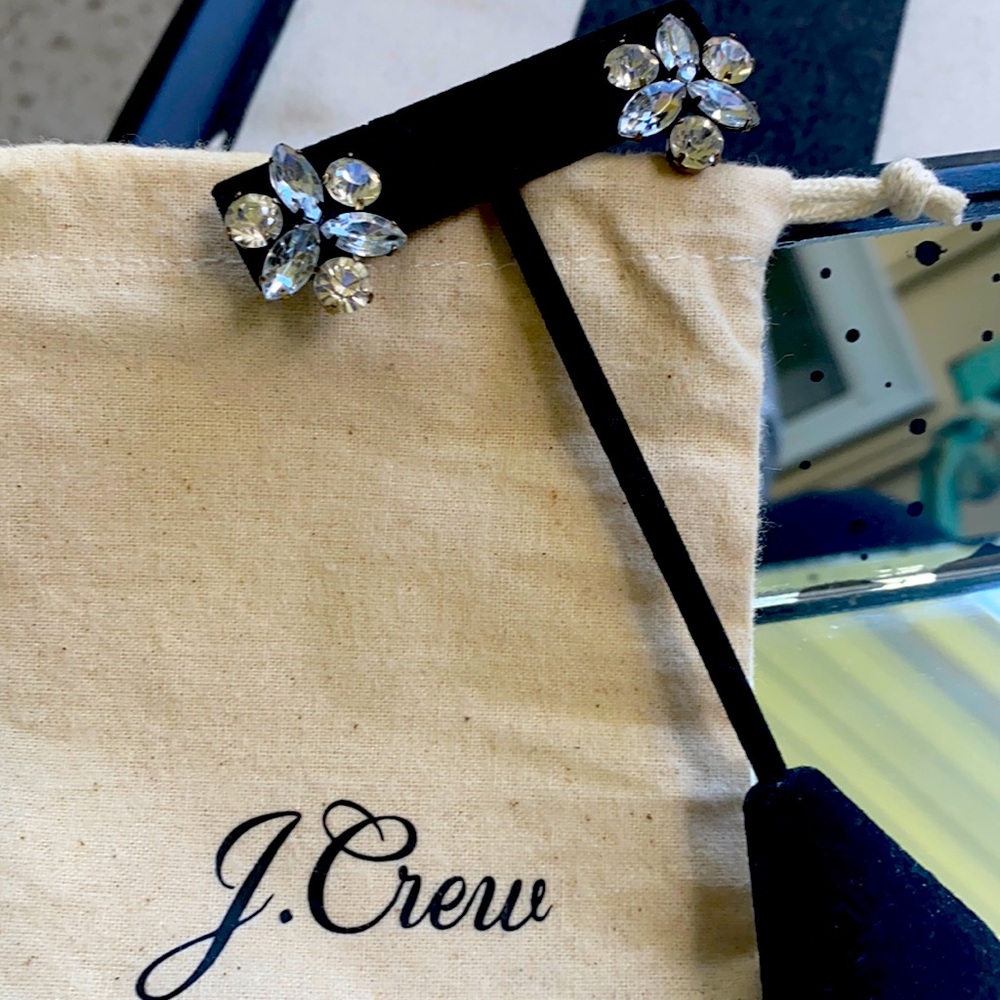 JCrew small crystal earrings